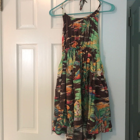 Ralph Lauren girls halter dress! Surf hula print - Picture 1 of 4